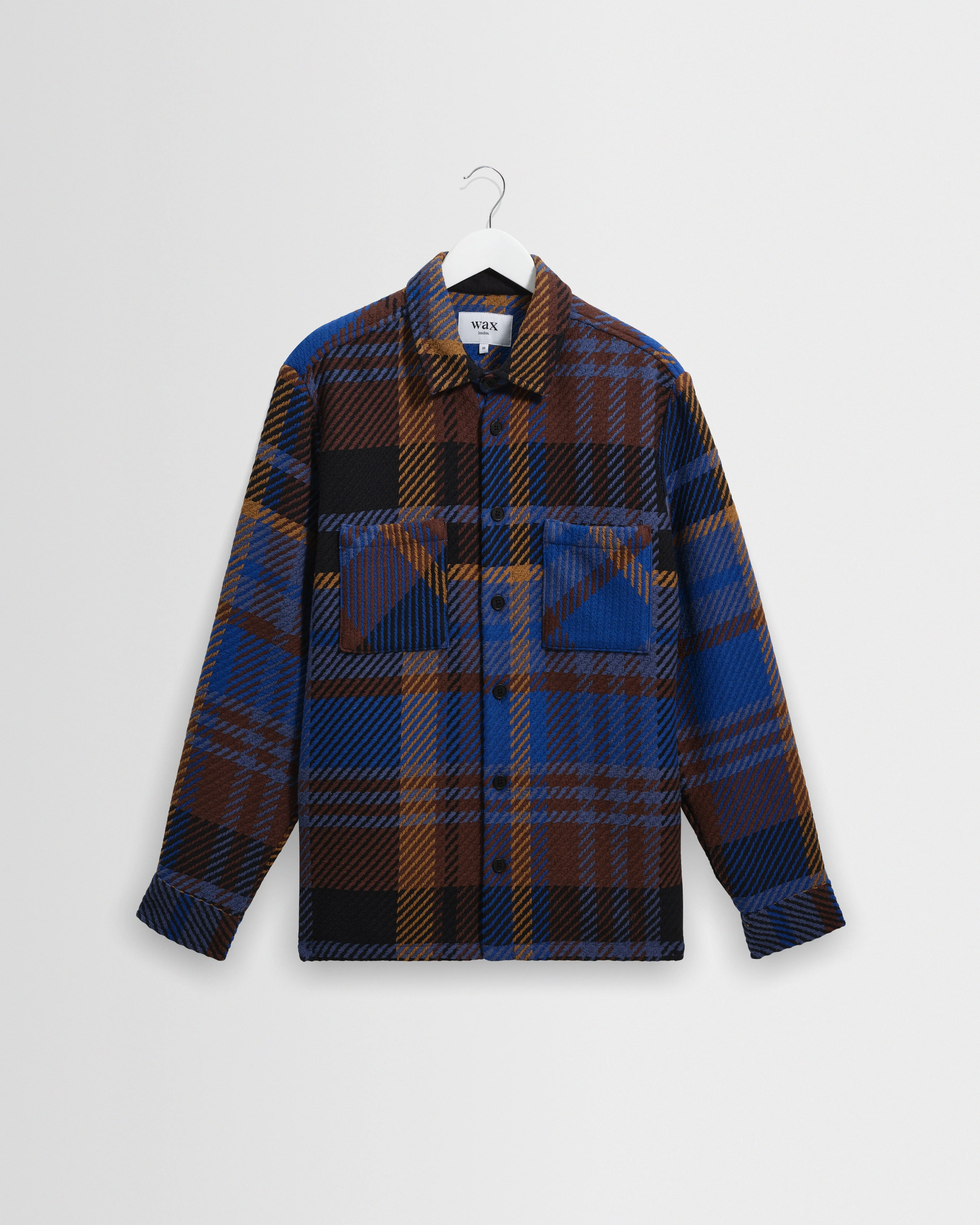 Whiting - Blue And Brown Bold Check Overshirt - 1