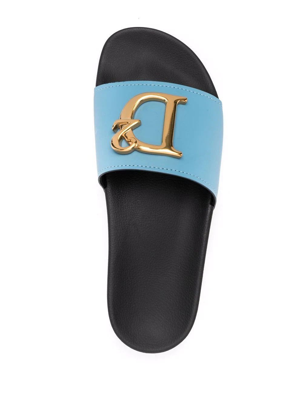 logo-plaque open-toe slides - 4