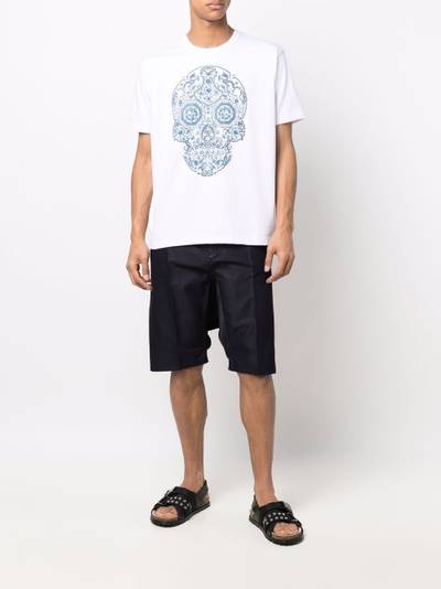 Junya Watanabe MAN knee-length cotton-blend denim shorts outlook