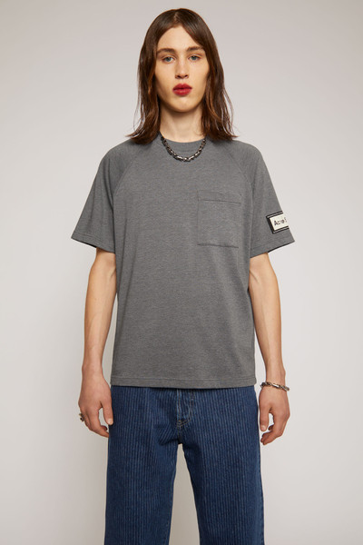 Acne Studios Reverse label t-shirt graphite grey outlook