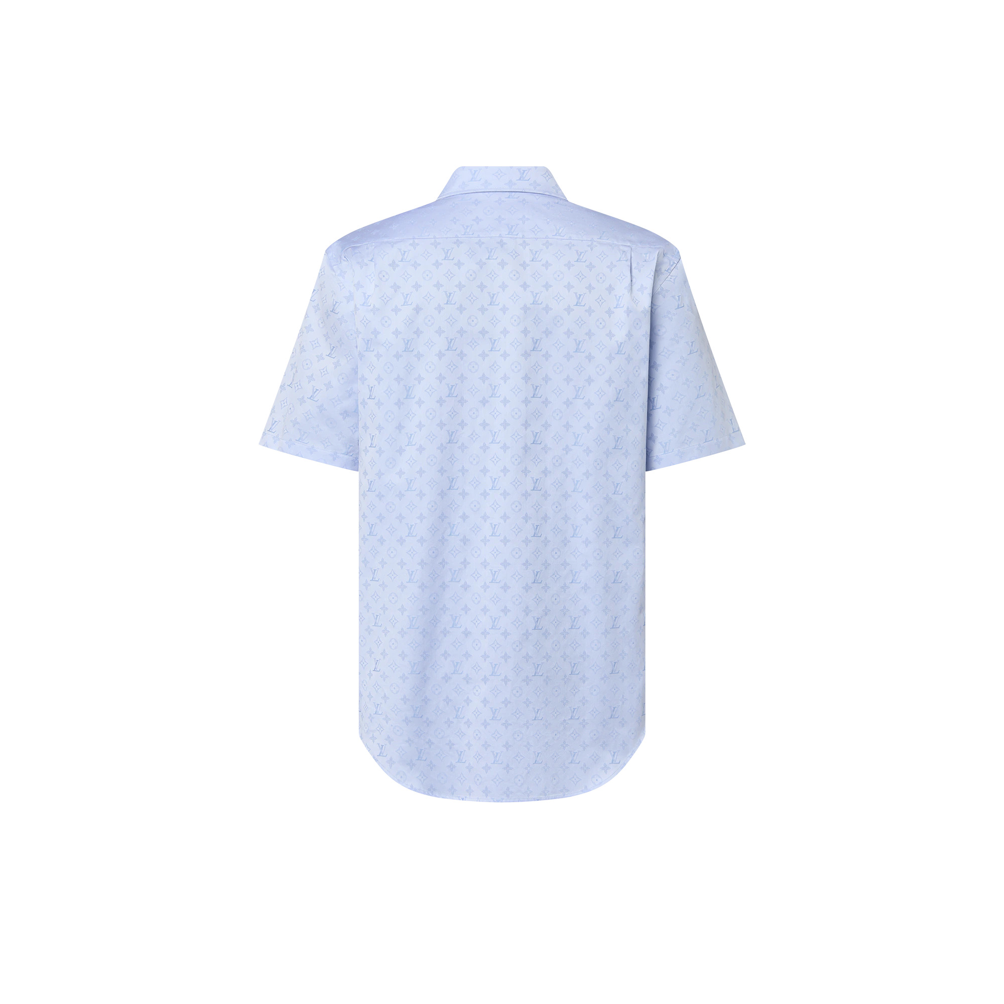 Monogram Short-Sleeved Cotton Shirt - 4