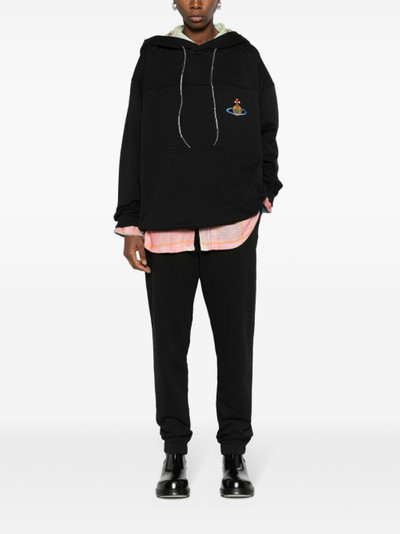 Vivienne Westwood Orb-embroidered cotton hoodie outlook