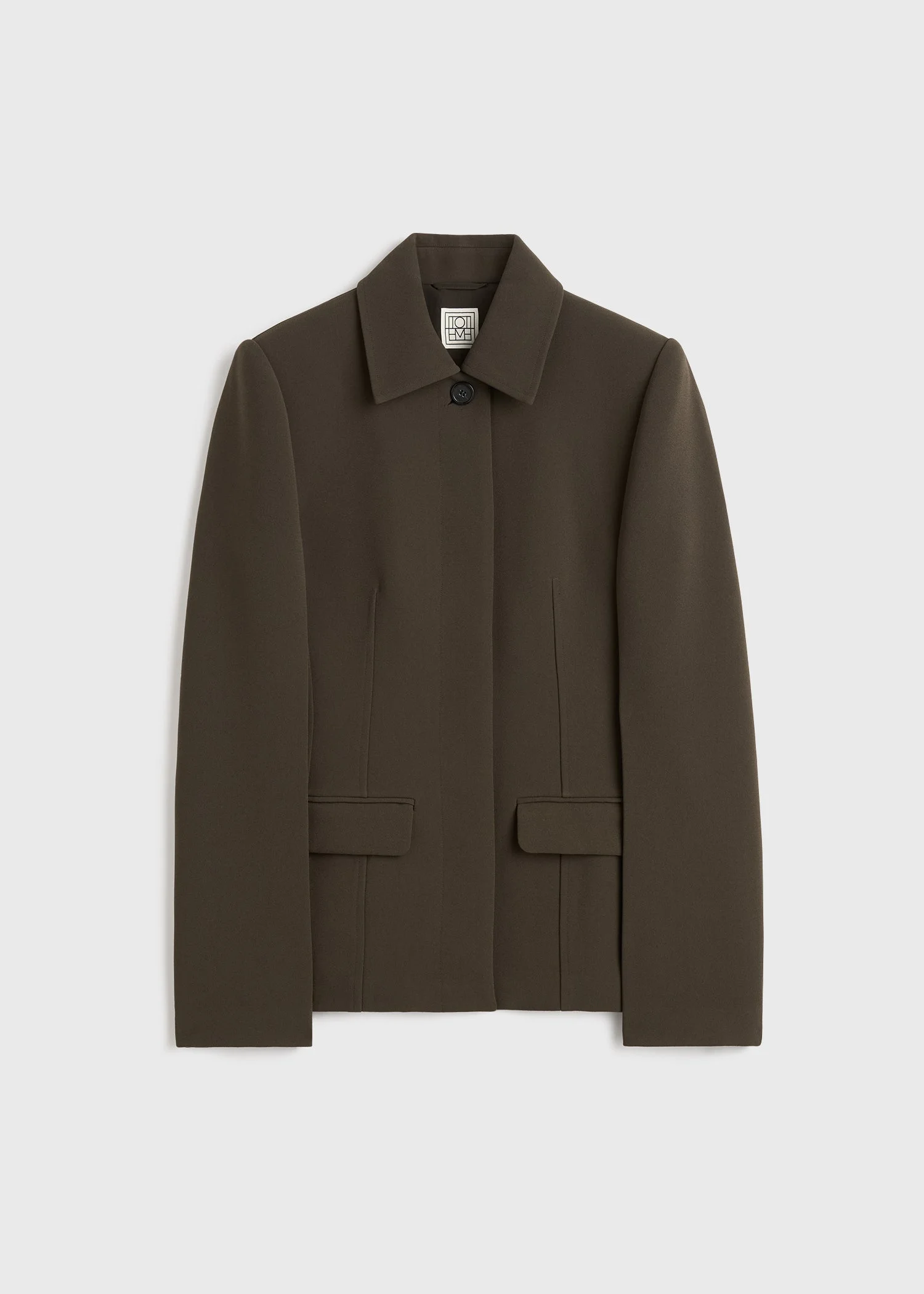 Cinched pocket jacket bark - 1