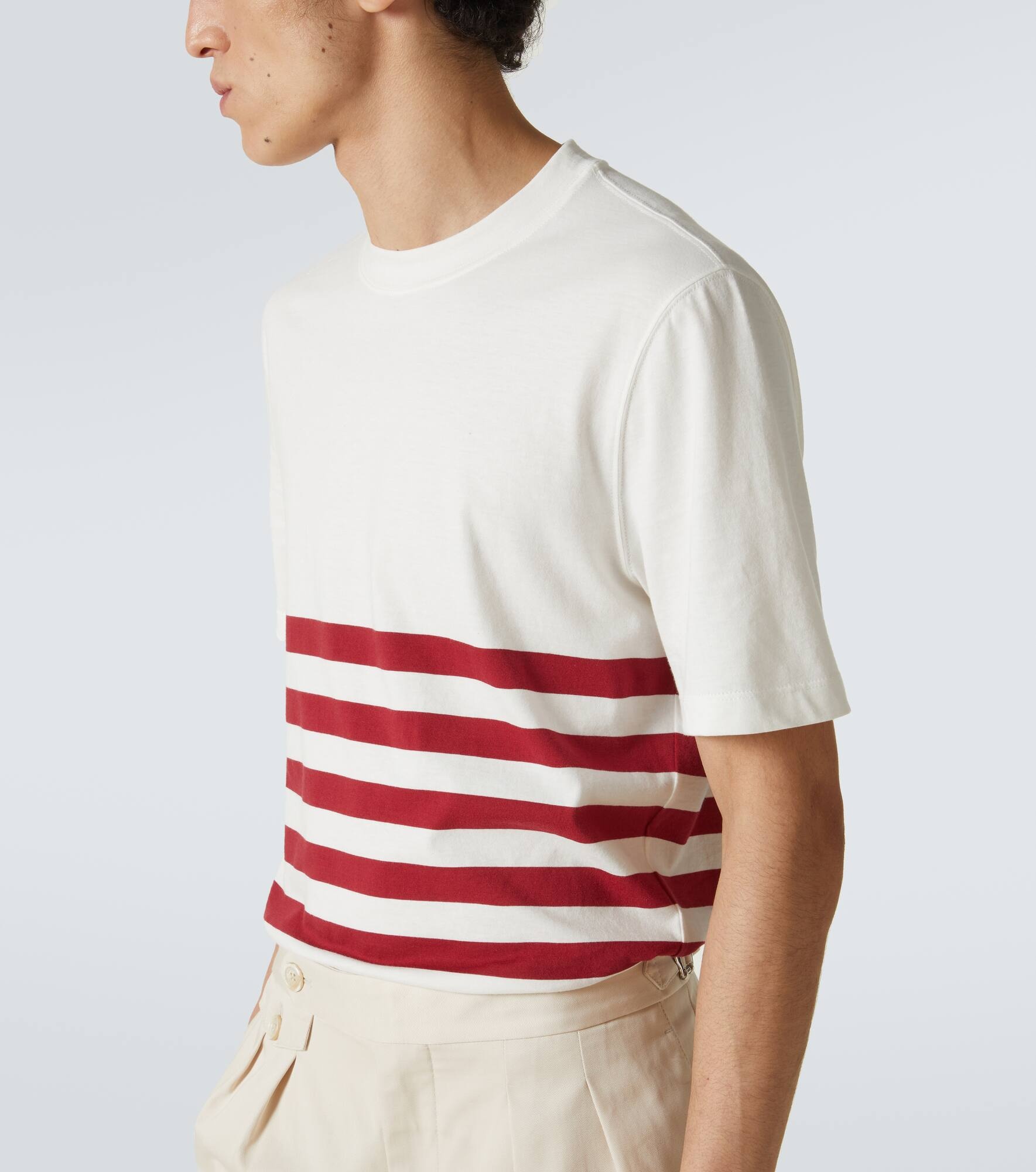 Striped cotton jersey T-shirt - 5
