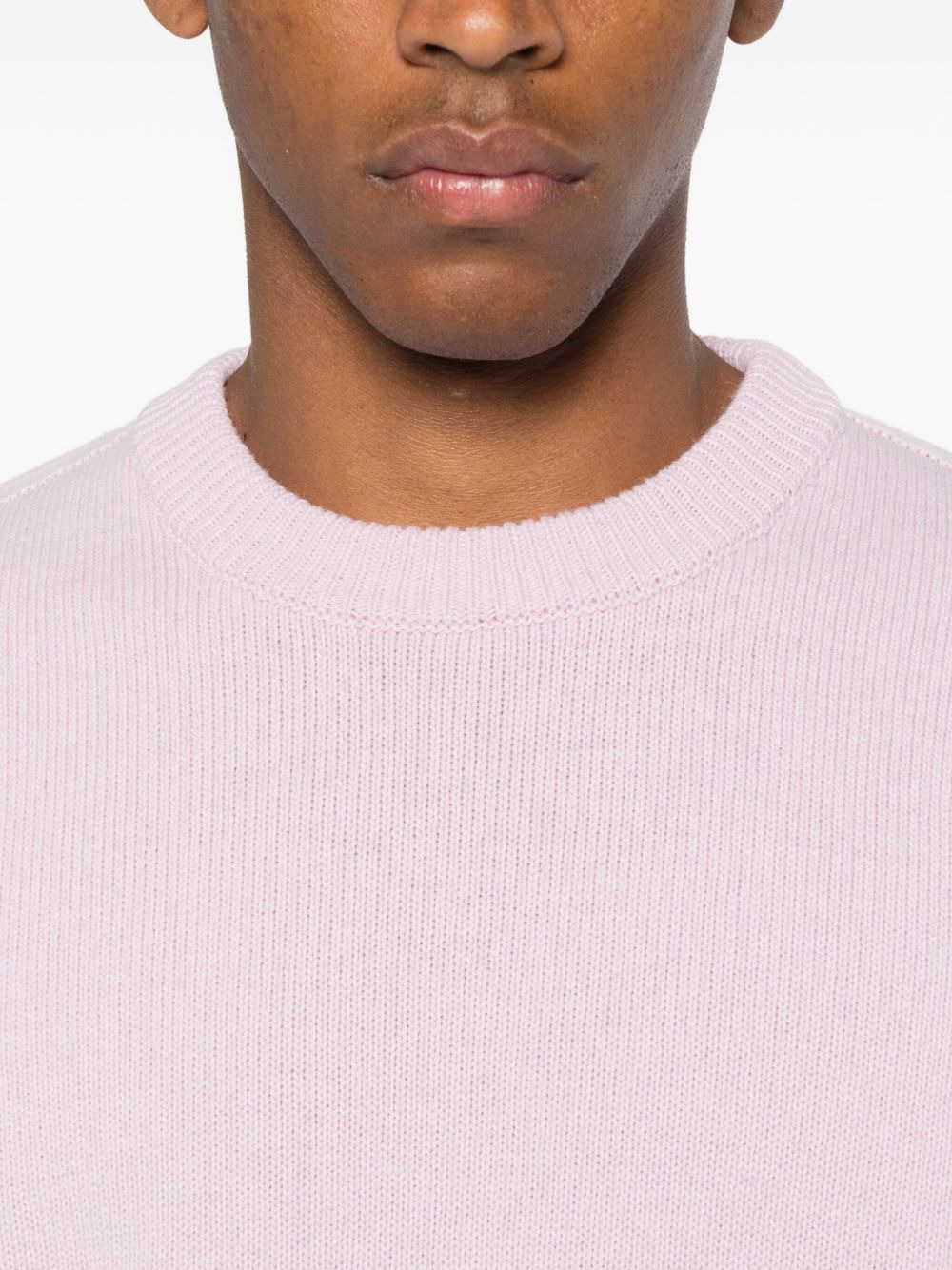 logo-patch crew-neck sweater - 5