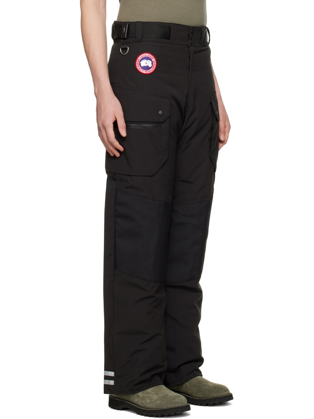 Black Tundra Down Cargo Pants - 2