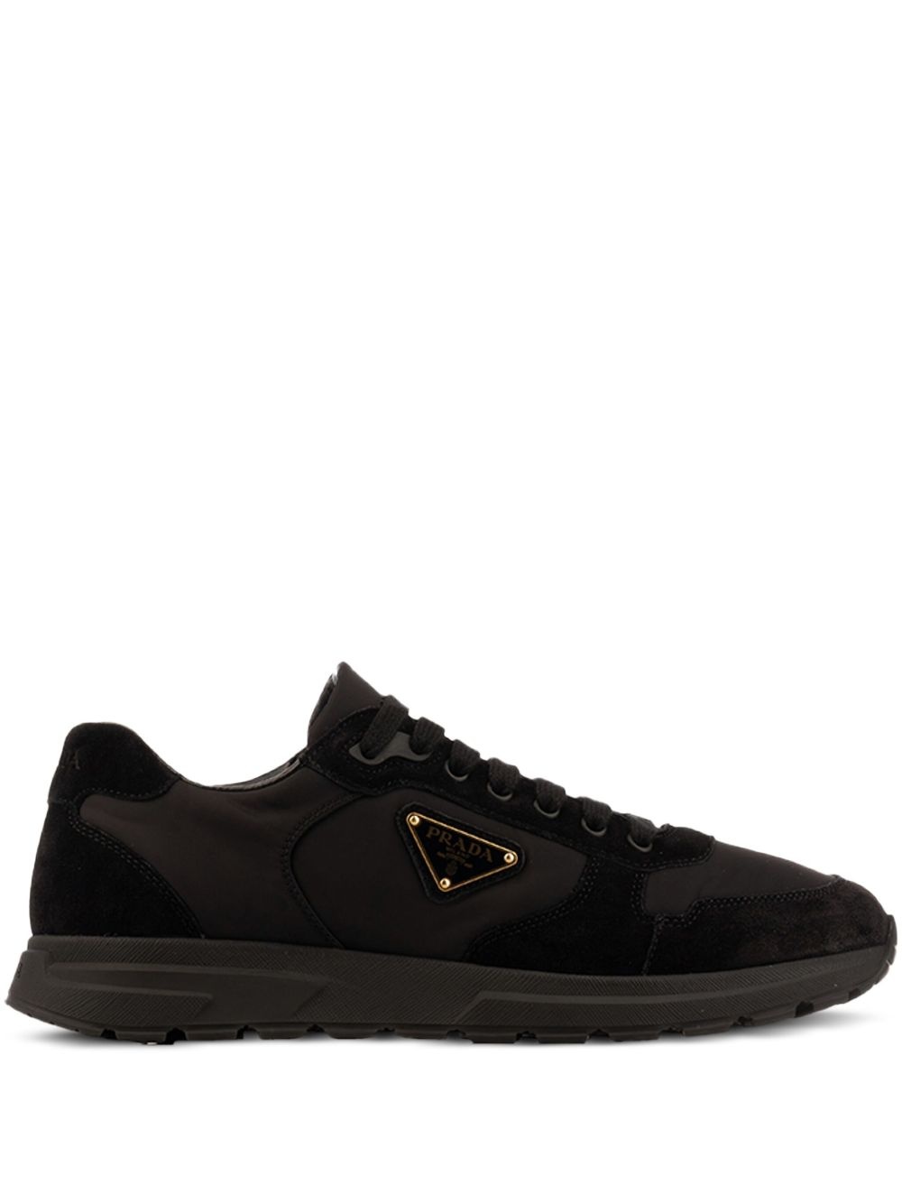 logo-plaque sneakers - 1