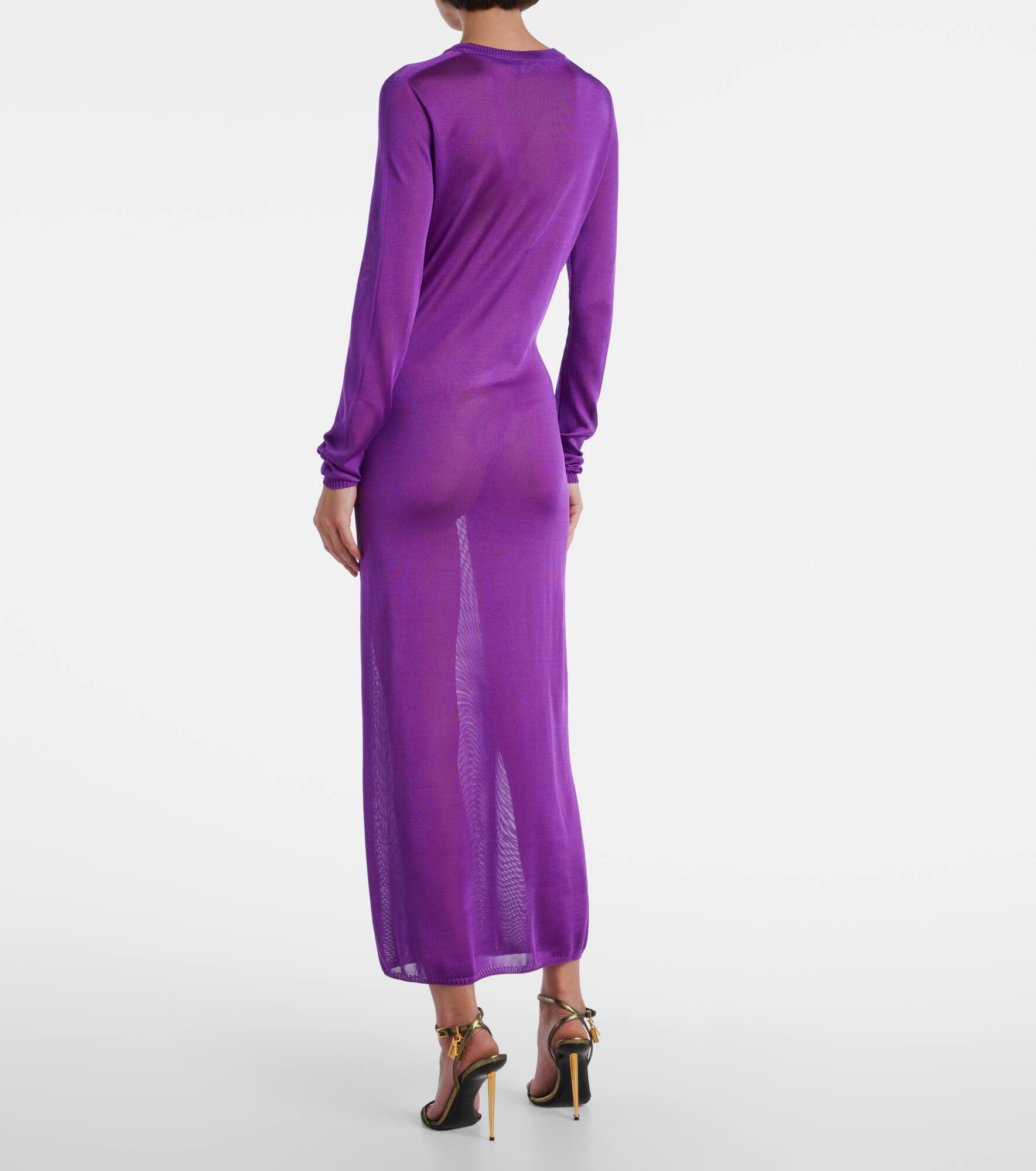 Silk maxi dress - 3