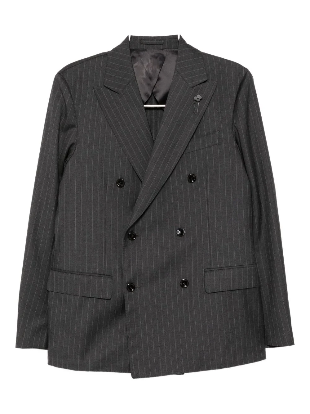 PINSTRIPE-PATTERN DOUBLE-BREASTED SUIT - 1