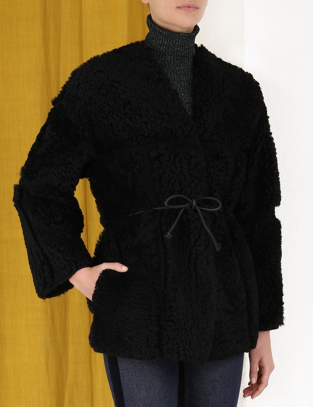 KALEIDOSCOPE SHEARLING JACKET - 4