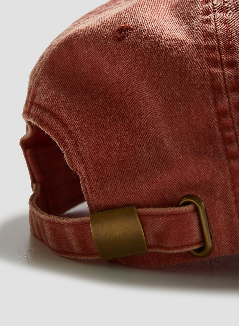 Vintage 6 Panel Cap in Washed Orange 3