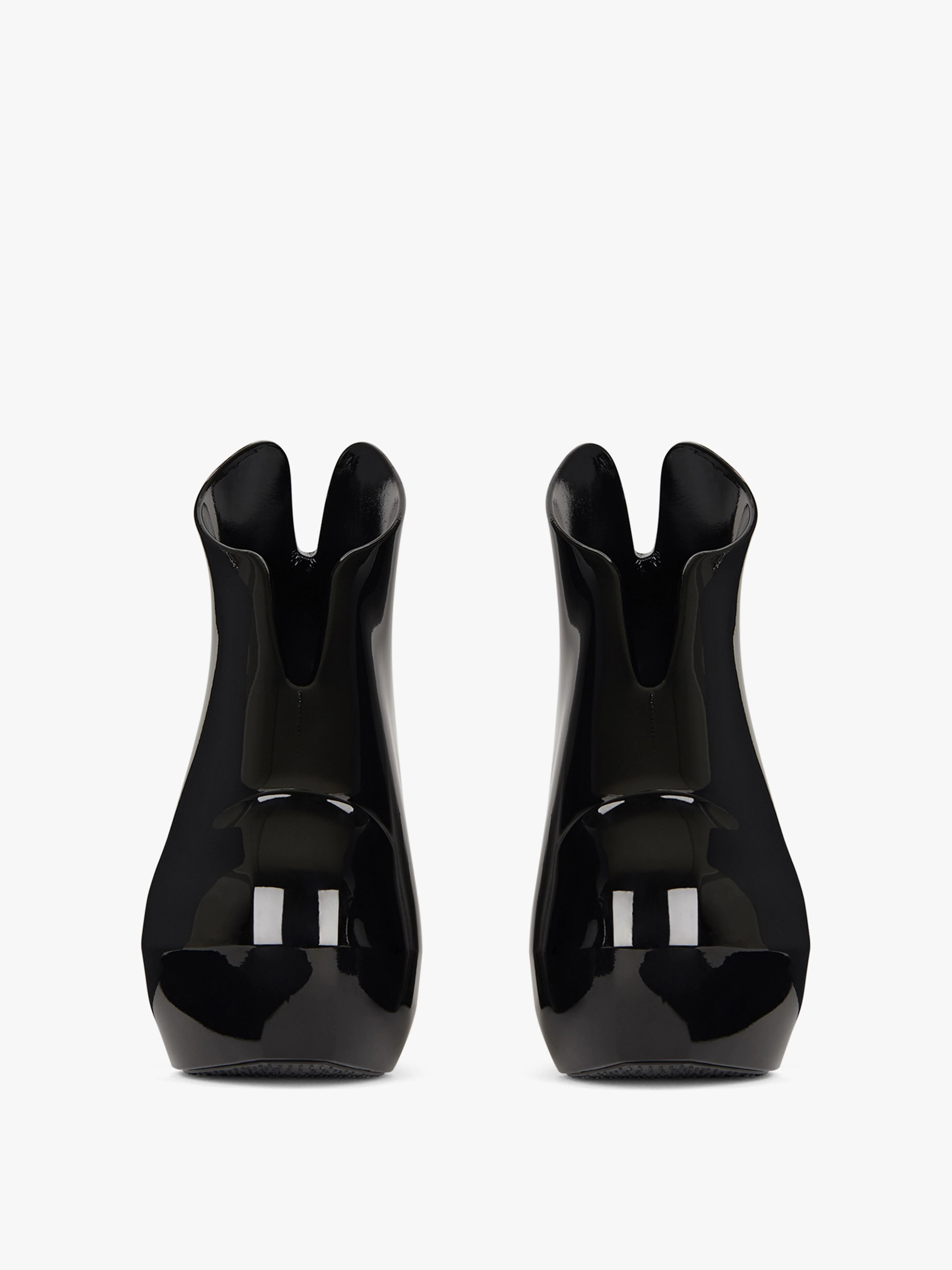 MONUMENTAL MALLOW WEDGE SHOES IN SHINY RUBBER - 2