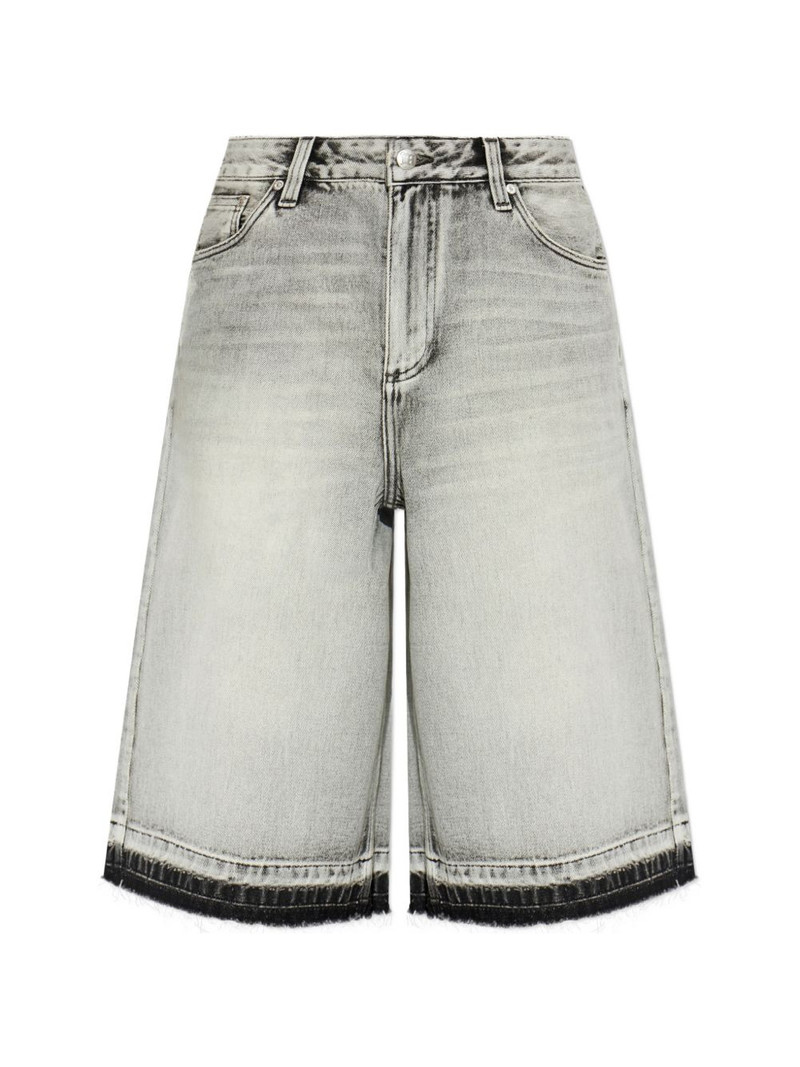 frayed denim shorts 1