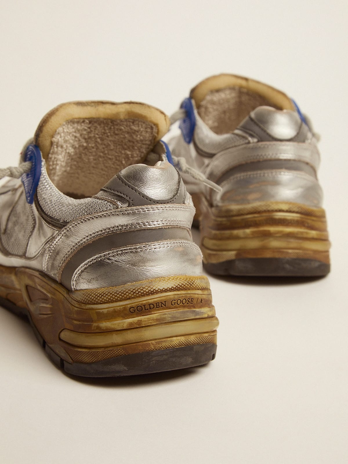 Women’s silver Dad-Star sneakers - 5