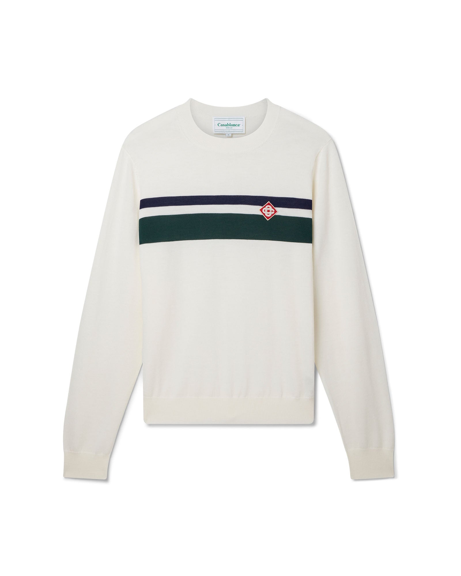 Striped Crew Neck Jumper - 1