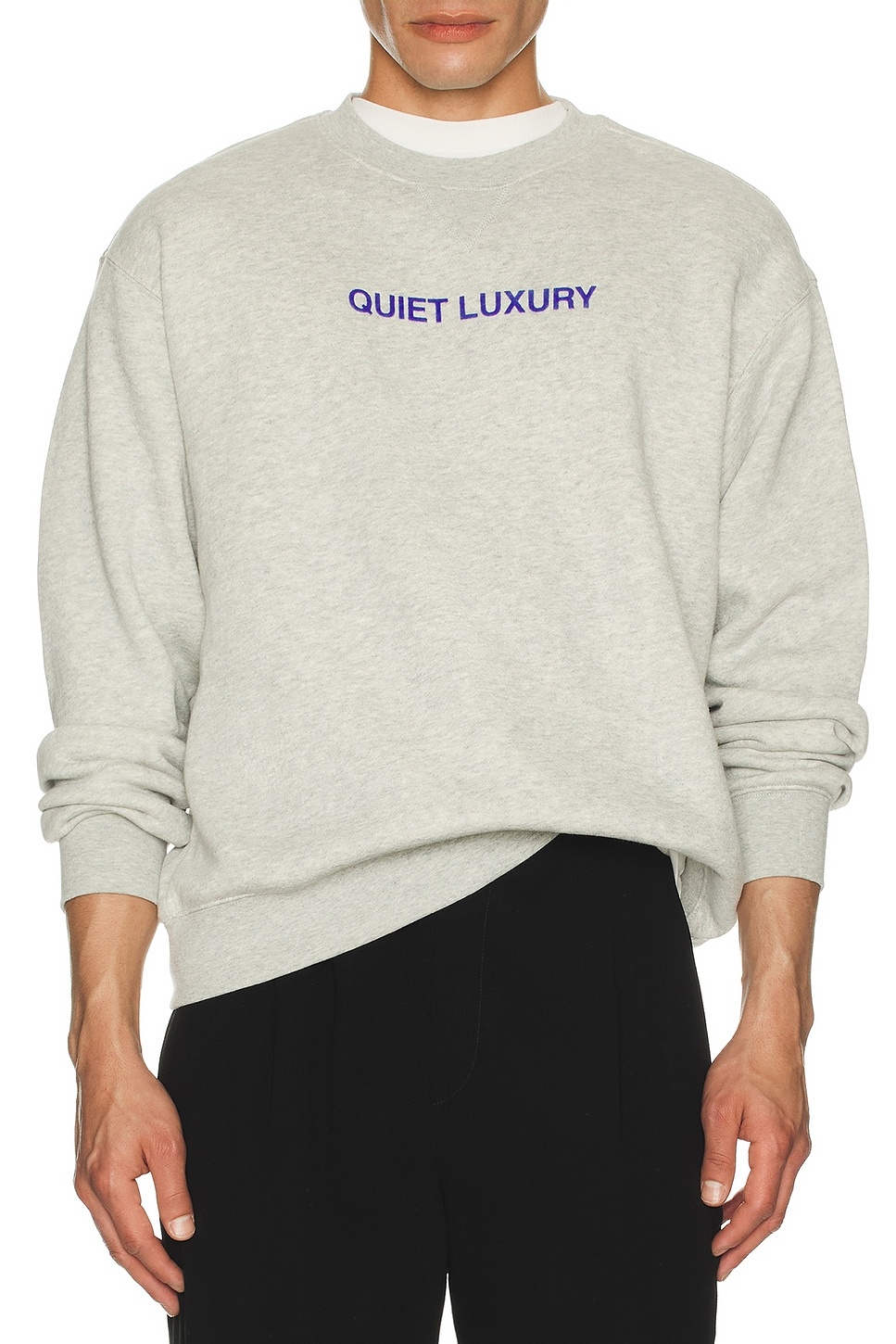Quiet Luxury Crew Neck Sweatshirt - 3