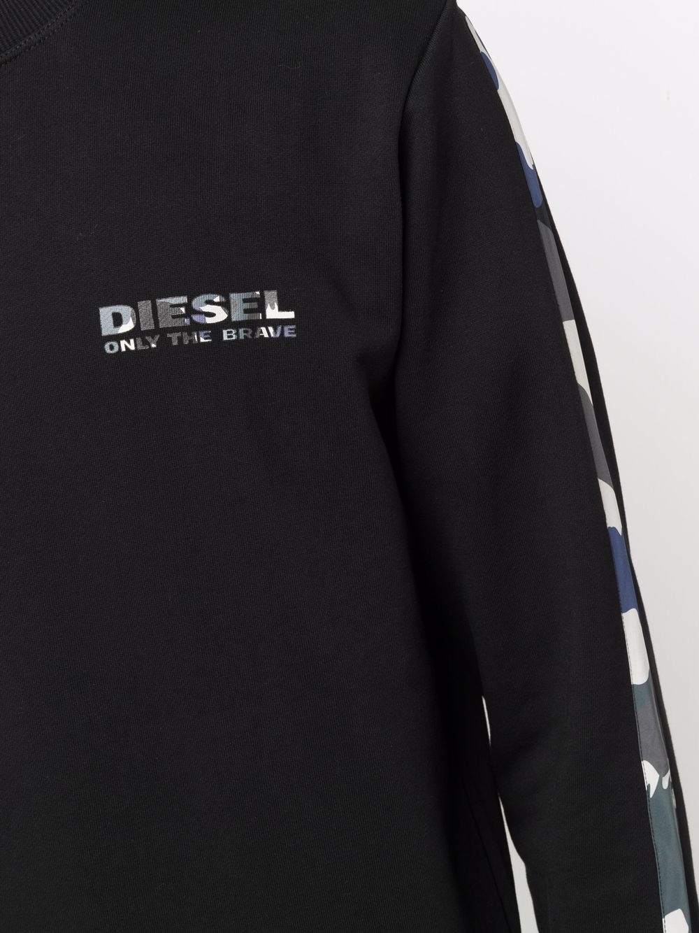 logo-print crew neck sweatshirt - 5