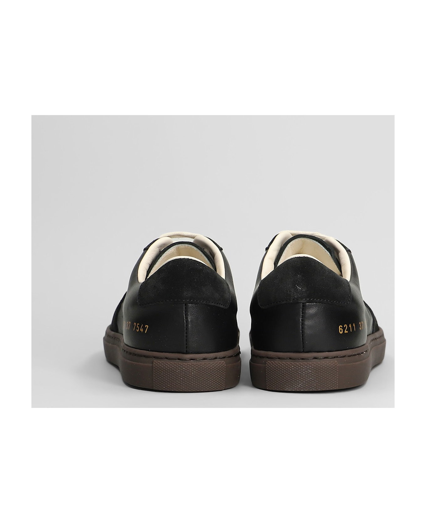Bball Slim Sneakers In Black Suede And Leather - 4