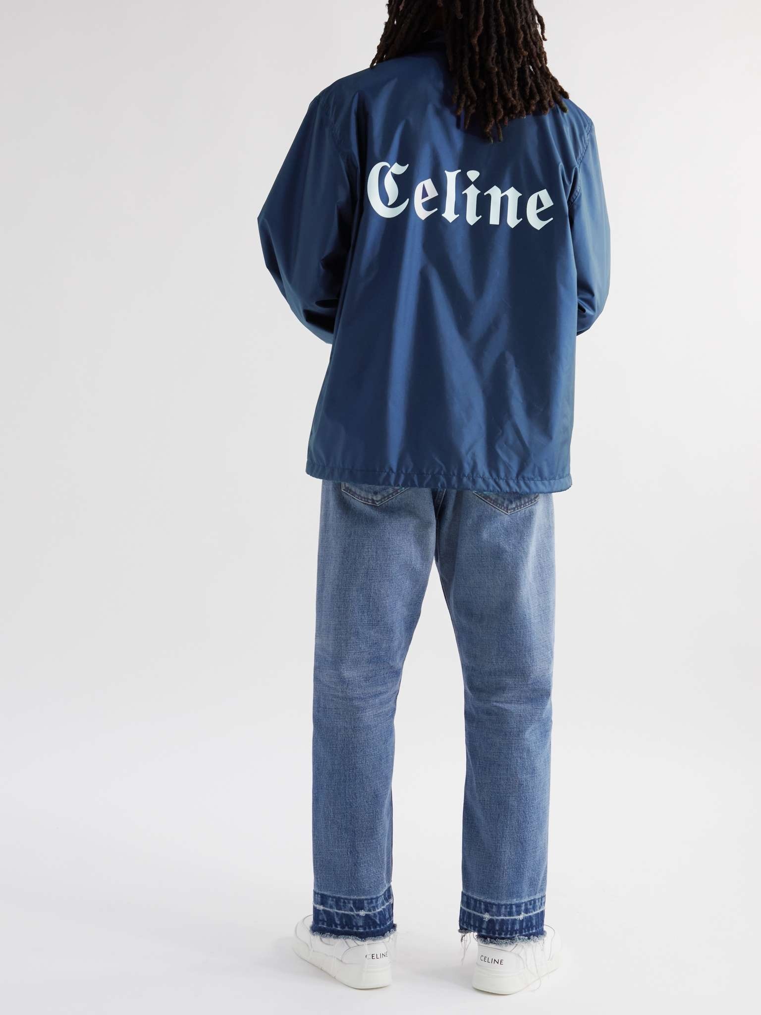【CELINE HOMME】ロゴプリント シェル コーチジャケット CELINE Logo-Print Shell Coach Jacket | mrporter | REVERSIBLE