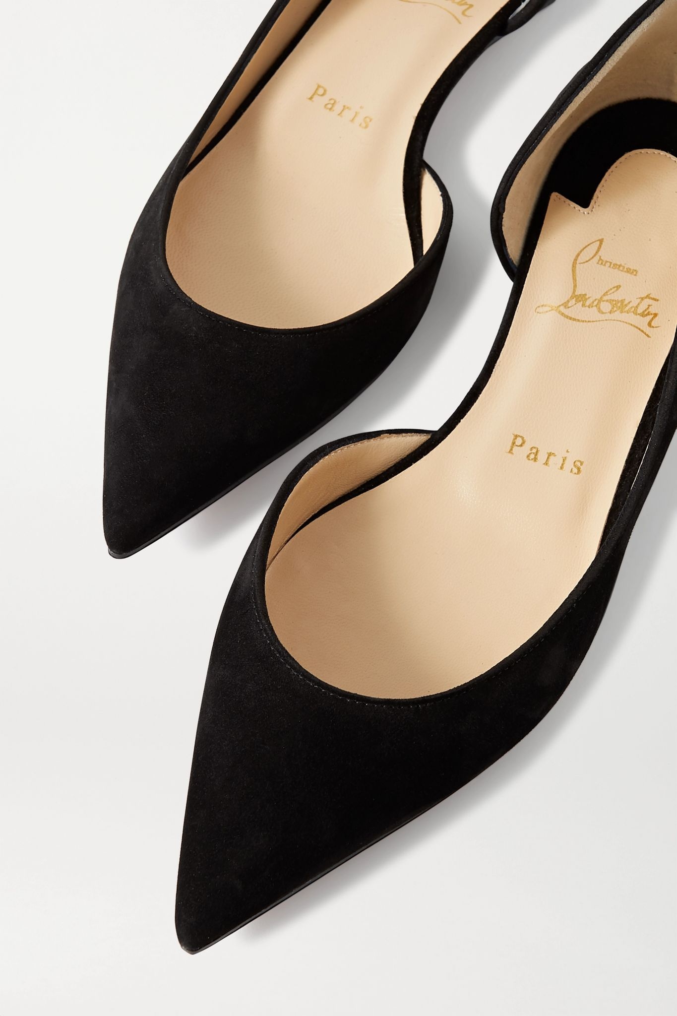 Iriza suede point-toe flats - 4