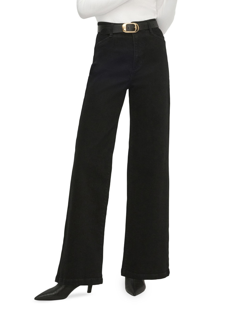 Women's The Mischa High-Rise Wide-Leg Jeans - Onyx 4