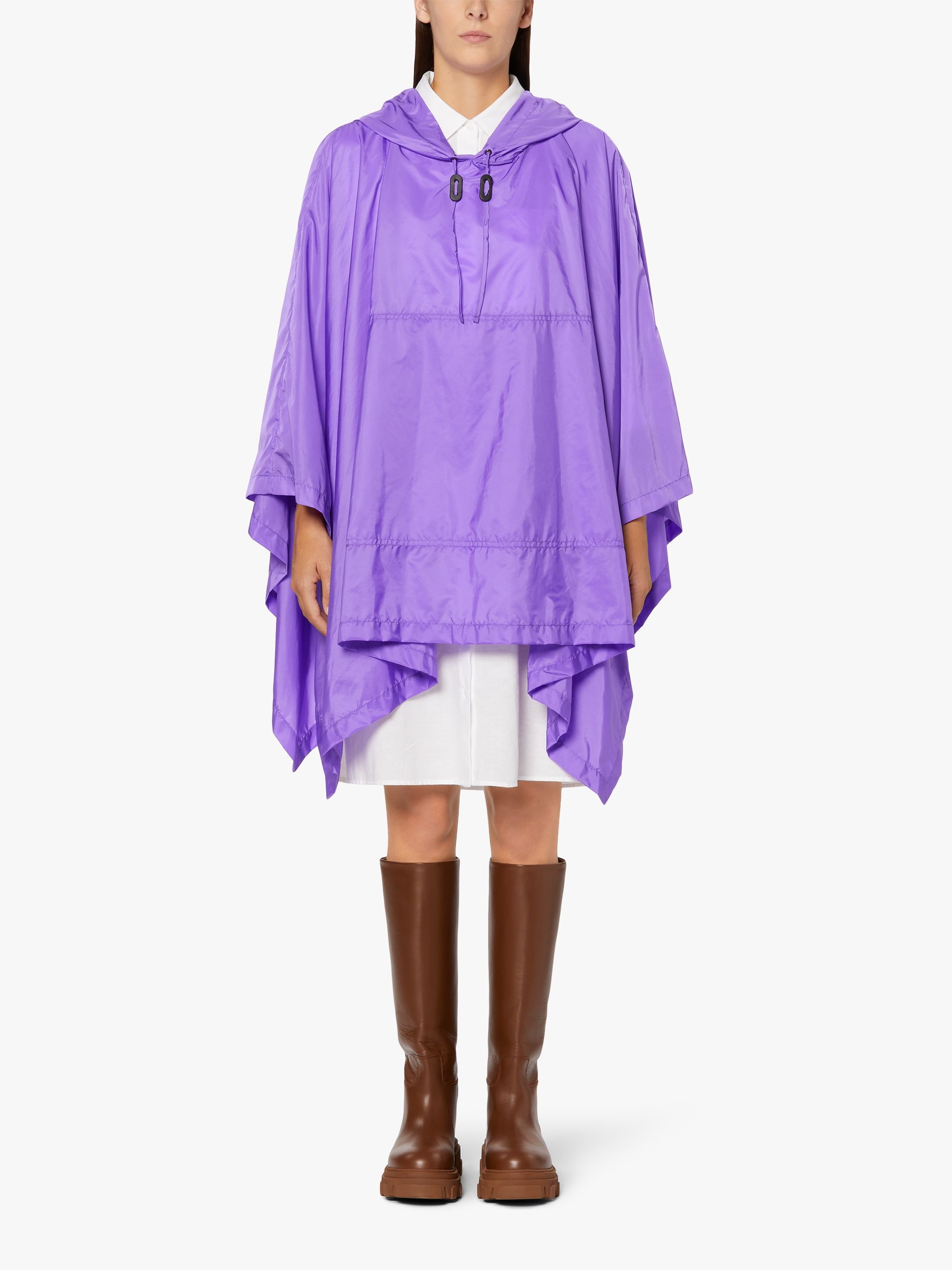 ALNESS PURPLE NYLON HOODED PONCHO | LMC-063 - 3