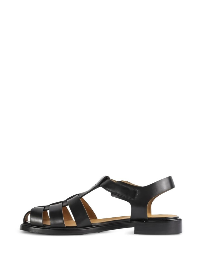 Church's leather lattice flat sandals outlook