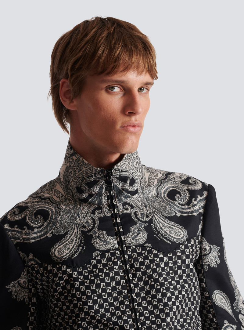 Mini monogram and paisley bomber jacket 7