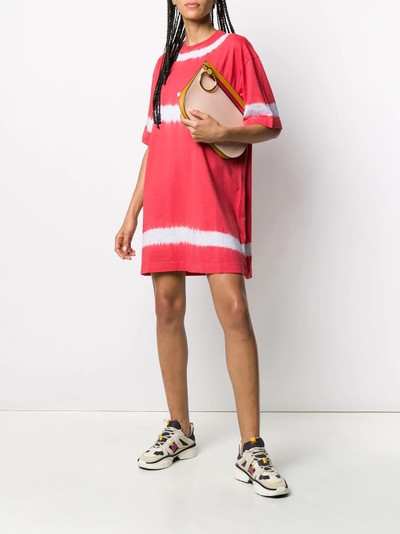 MSGM tie-dye print T-shirt dress outlook