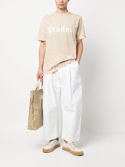 Étude logo-print bleached T-shirt outlook