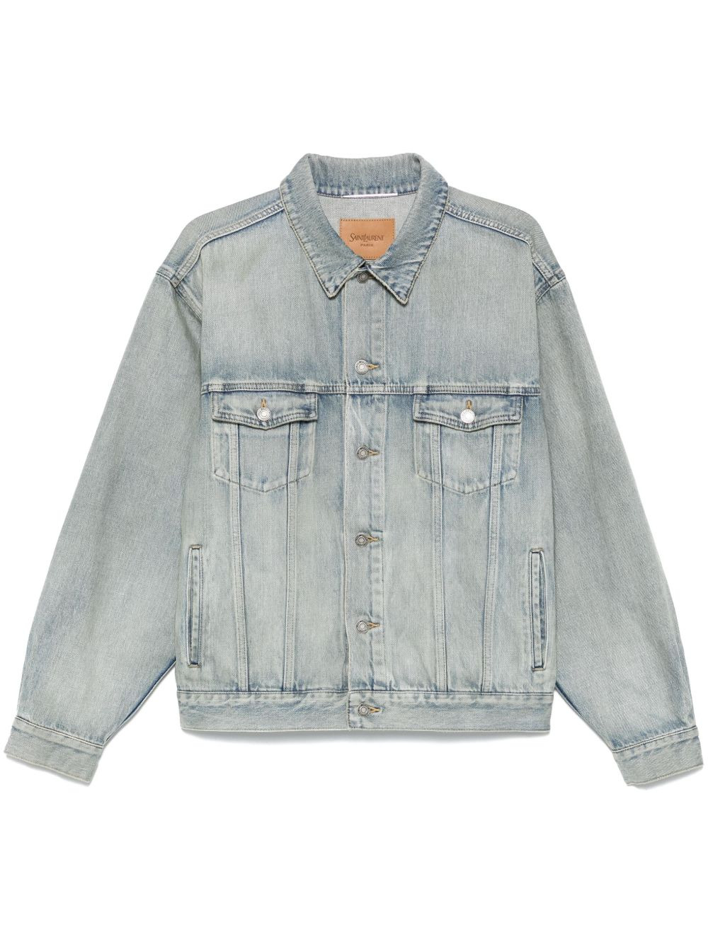 Saint Laurent Distressed Denim Jacket - 1