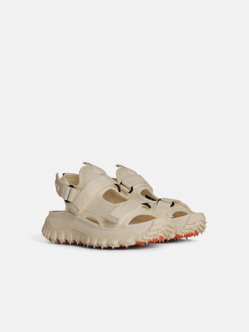 Moncler 'TRAILGRIP' IVORY MESH SANDALS outlook