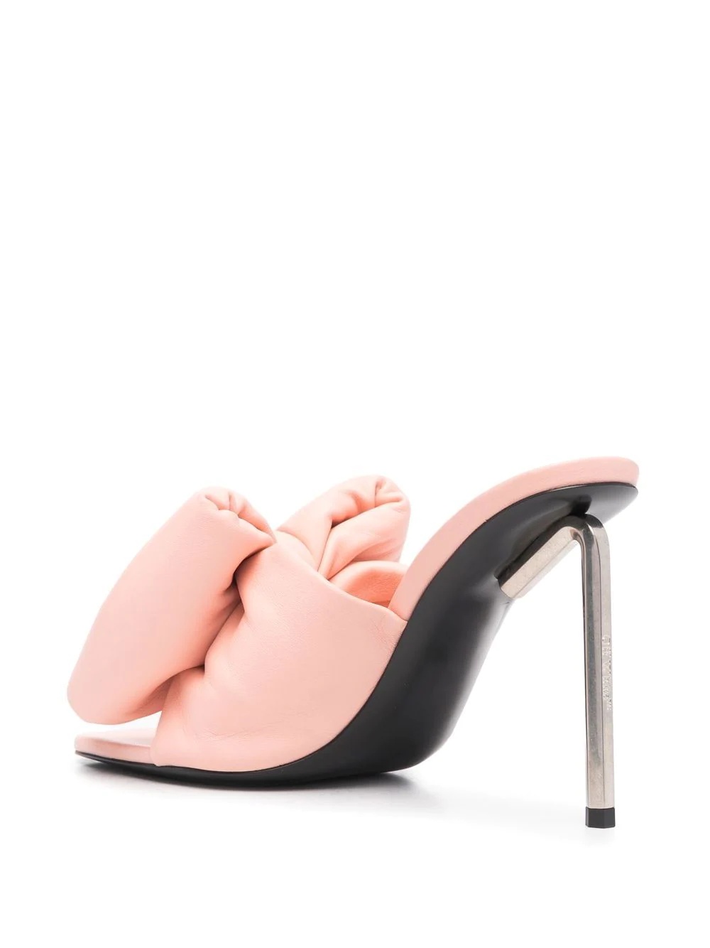 bow-detail padded mules - 3