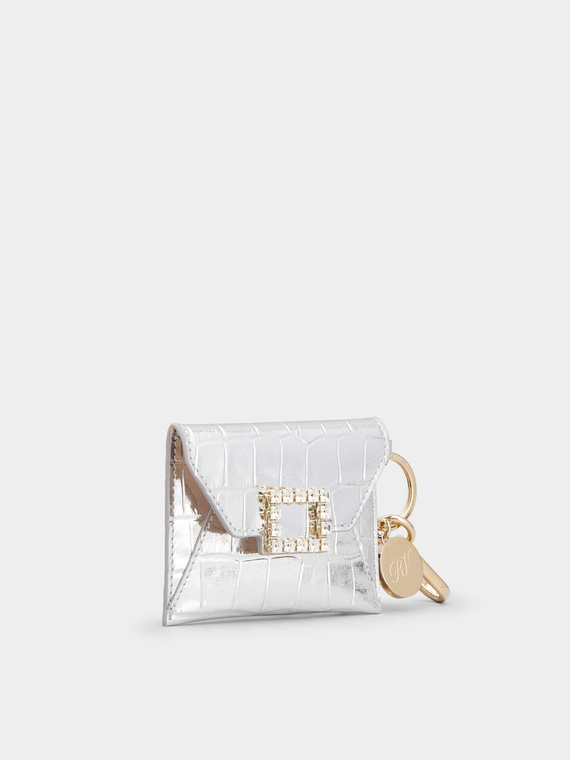 Roger Vivier Très Vivier Strass Buckle Key Holder Mini Pouch outlook