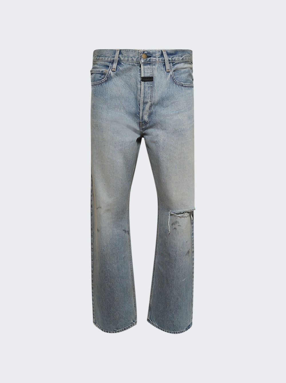 Straight 5 Pocket Jean Light Indigo - 1