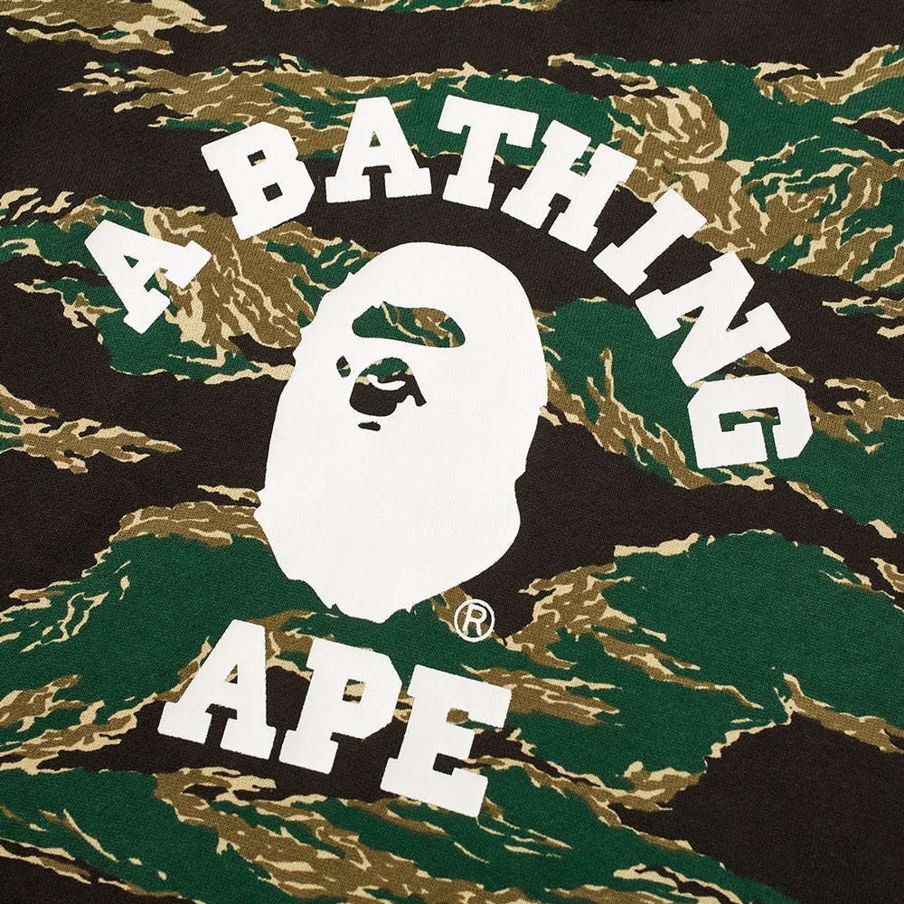 A Bathing Ape Tiger Camo College Hoody - 2