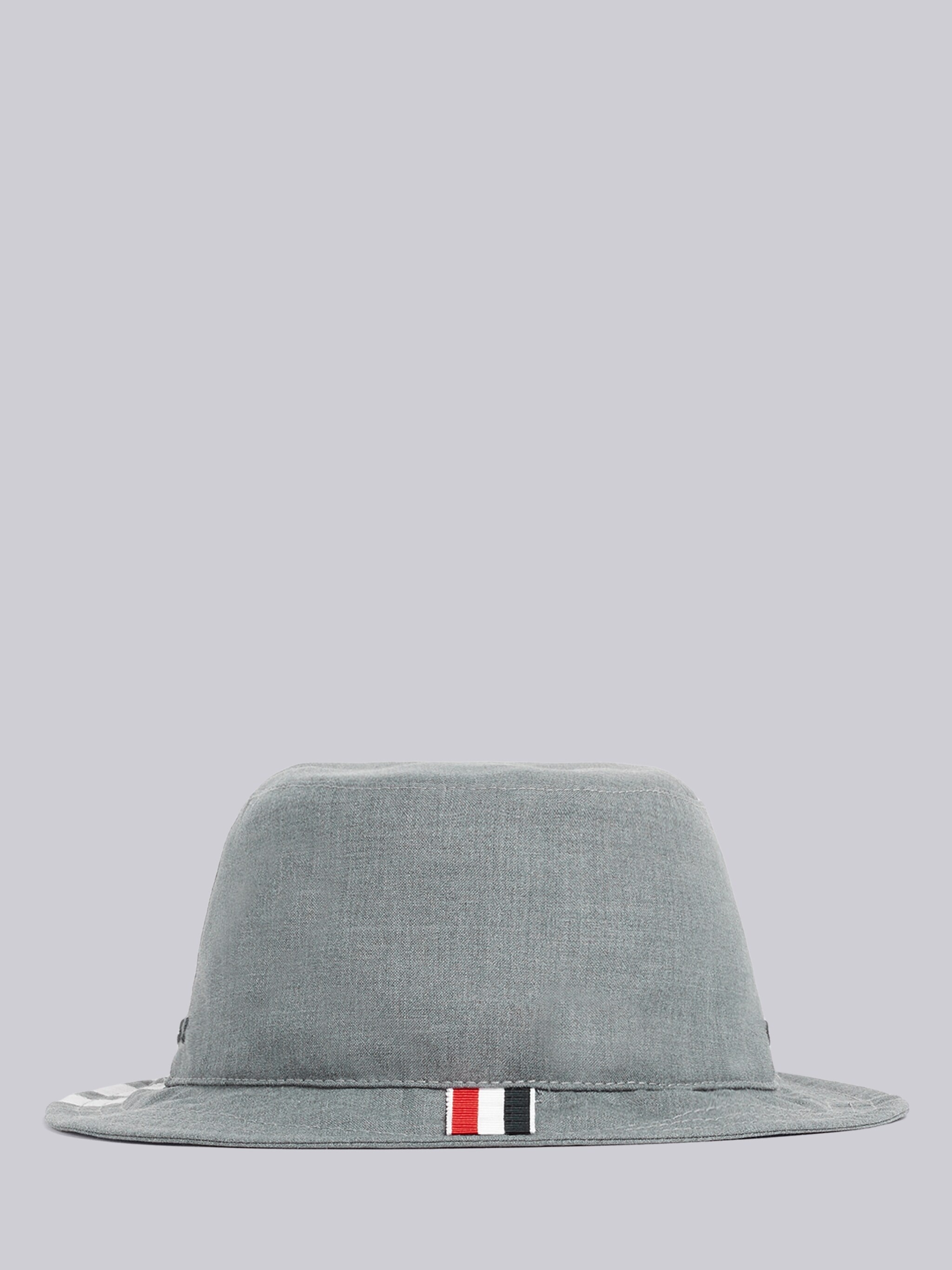 Medium Grey Classic 4-Bar Bucket Hat - 4