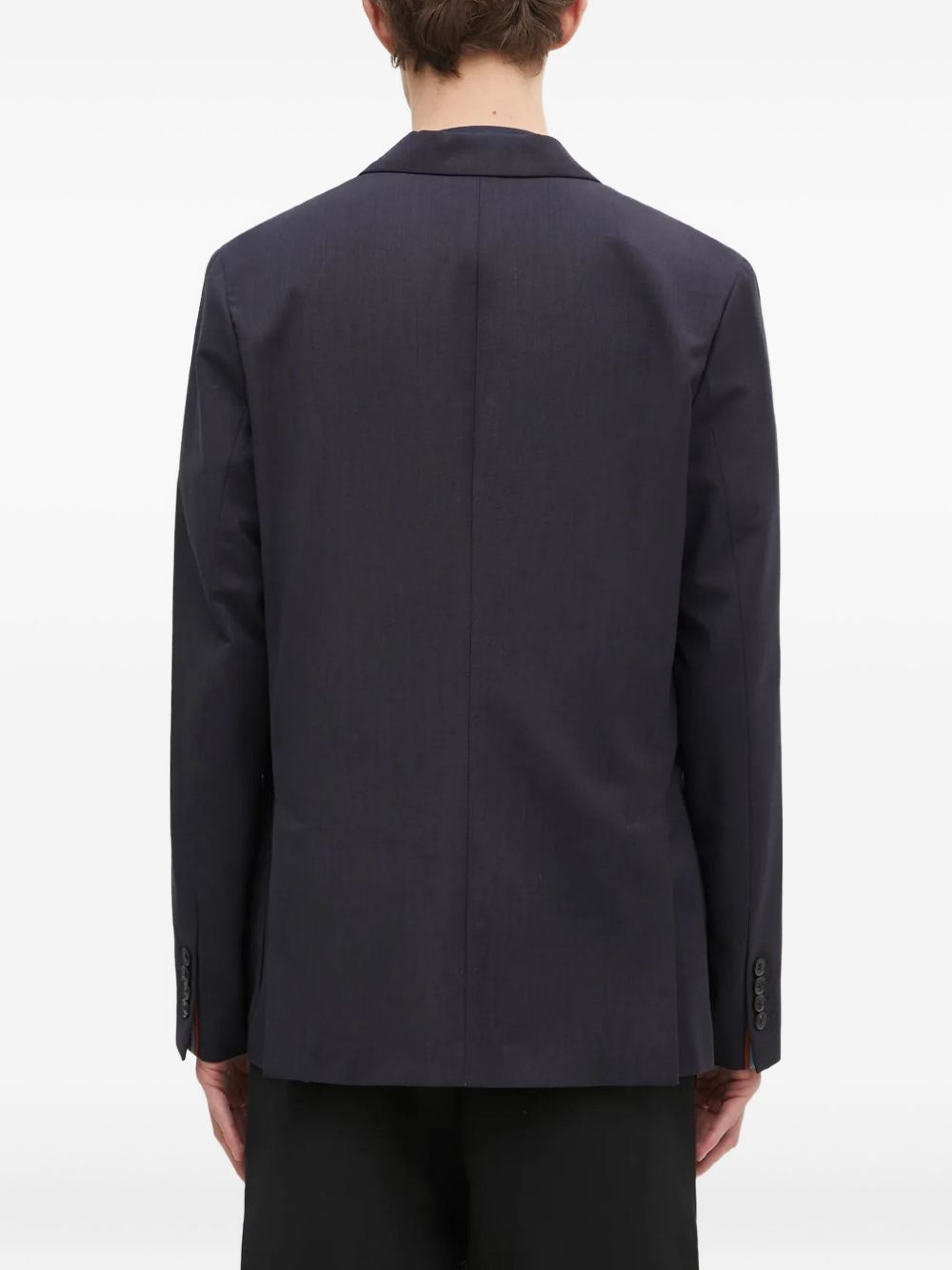 single-button patch-pocket blazer - 3