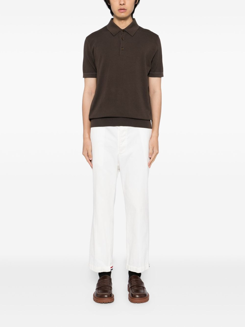 knitted polo shirt - 2
