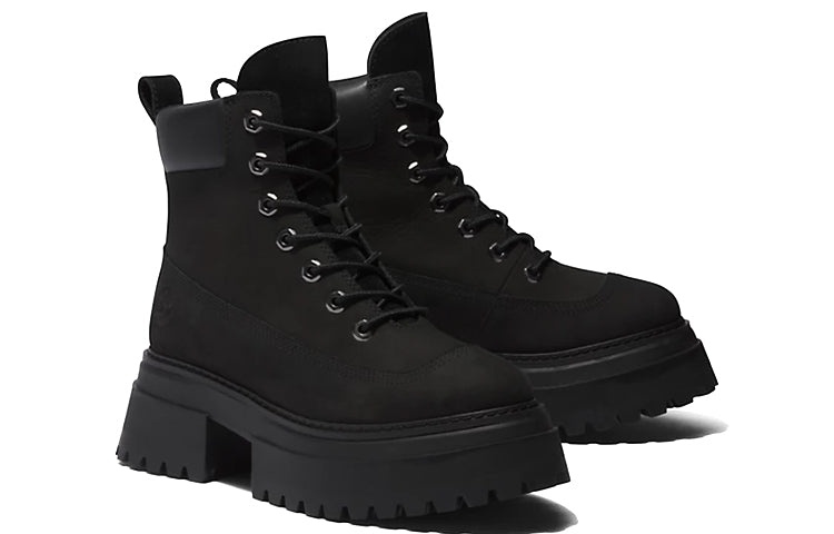 (WMNS) Timberland Sky 6 Inch Lace Up Boots 'Black Nubuck' A428J001 - 4