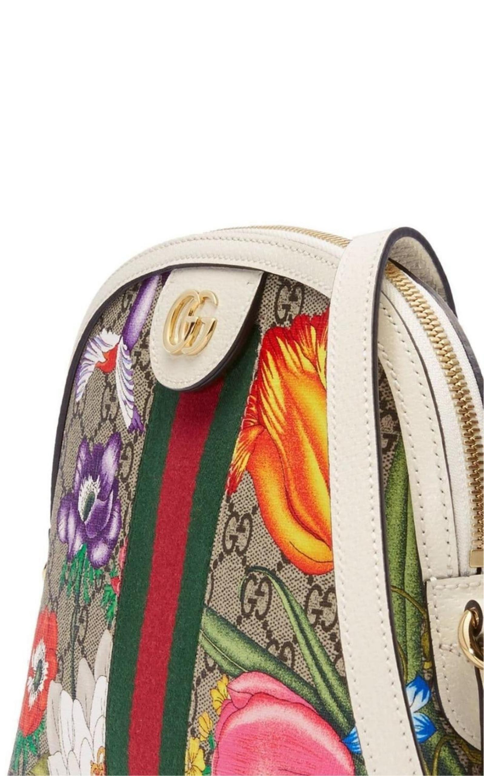 Small Ophidia Flora Shoulder Bag - 5