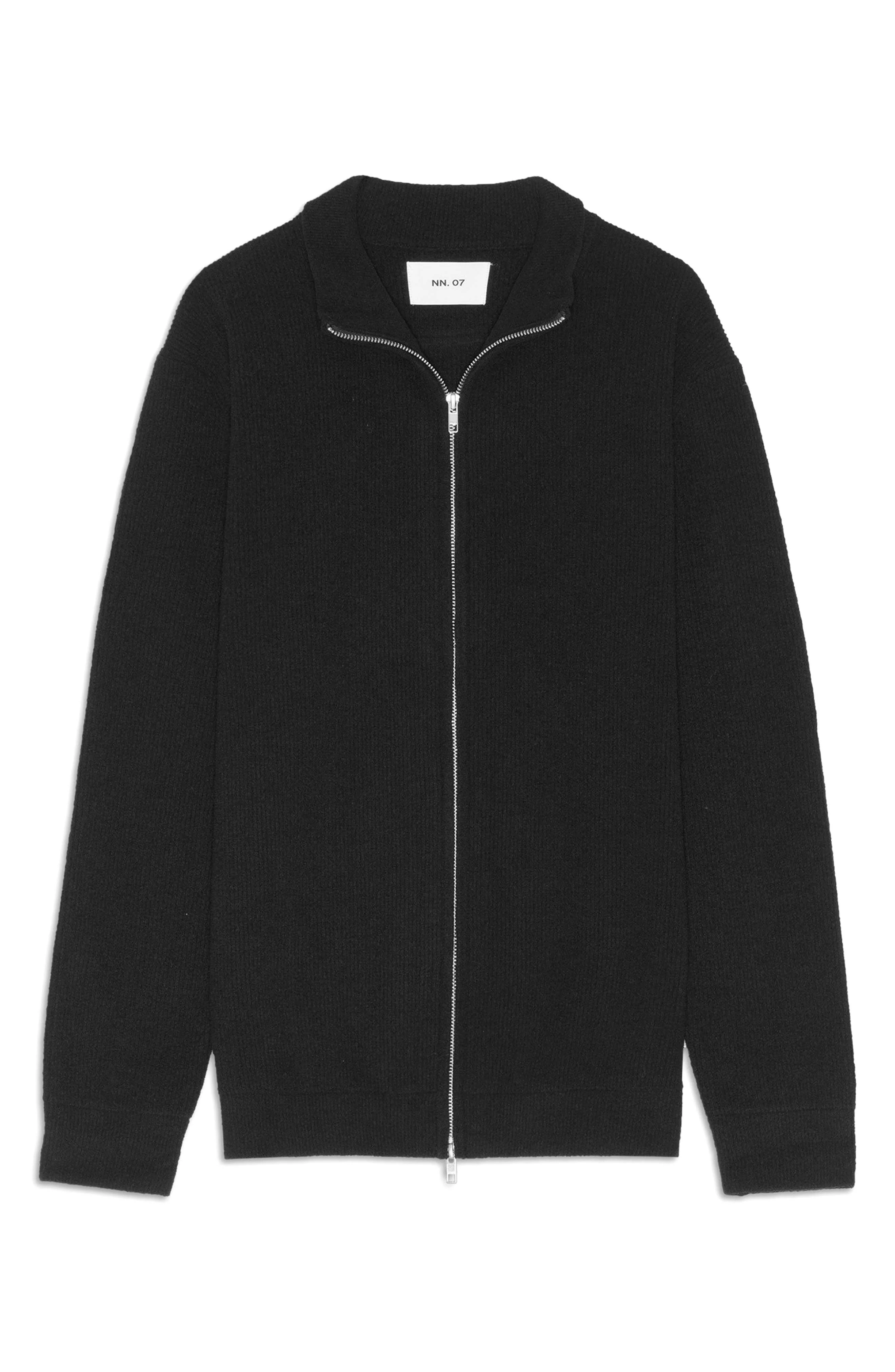 NN07 Danny 6429 Zip Cardigan in Black at Nordstrom - 1