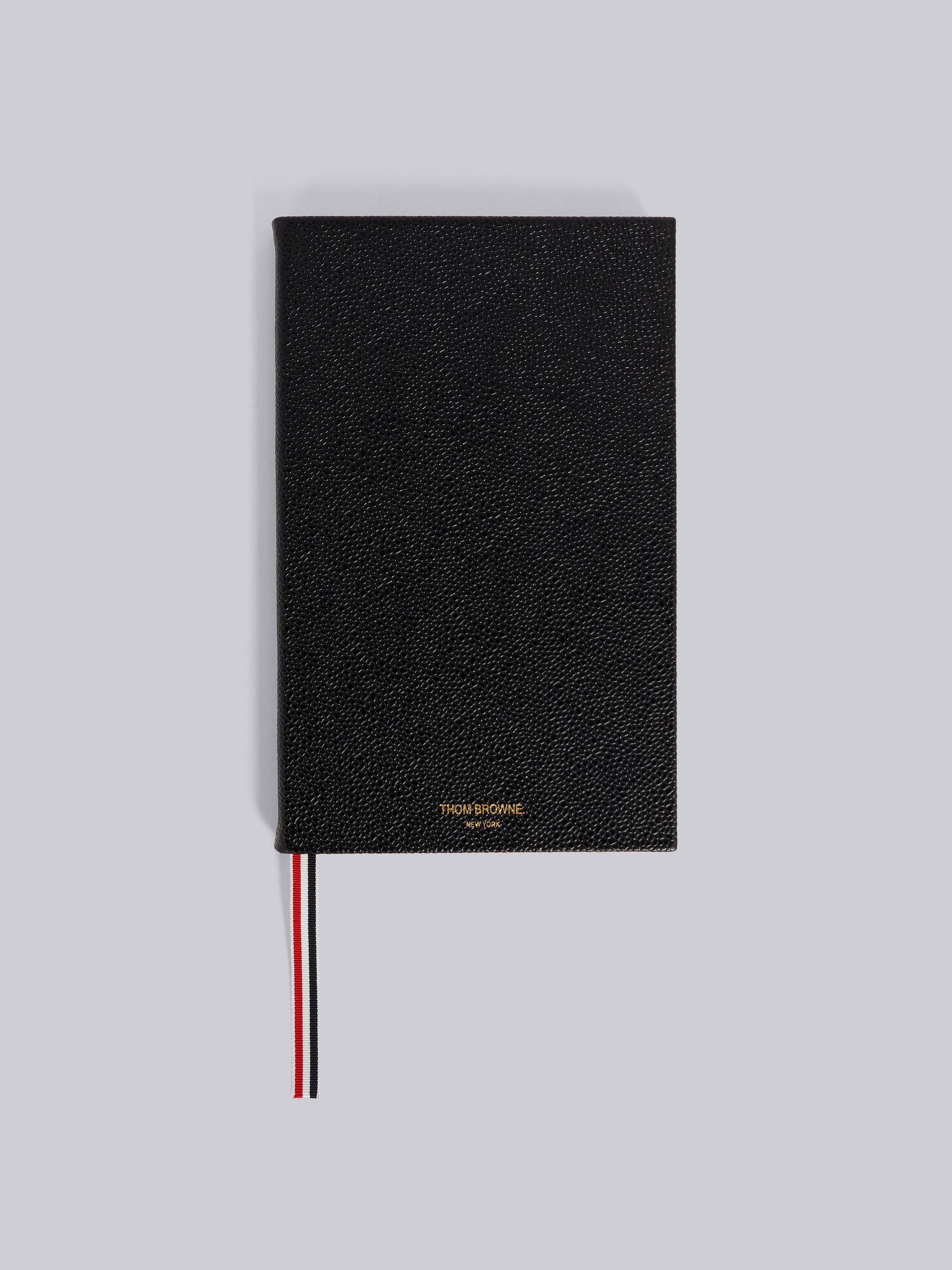 Black Pebbled Calfskin Blank Notebook - 1