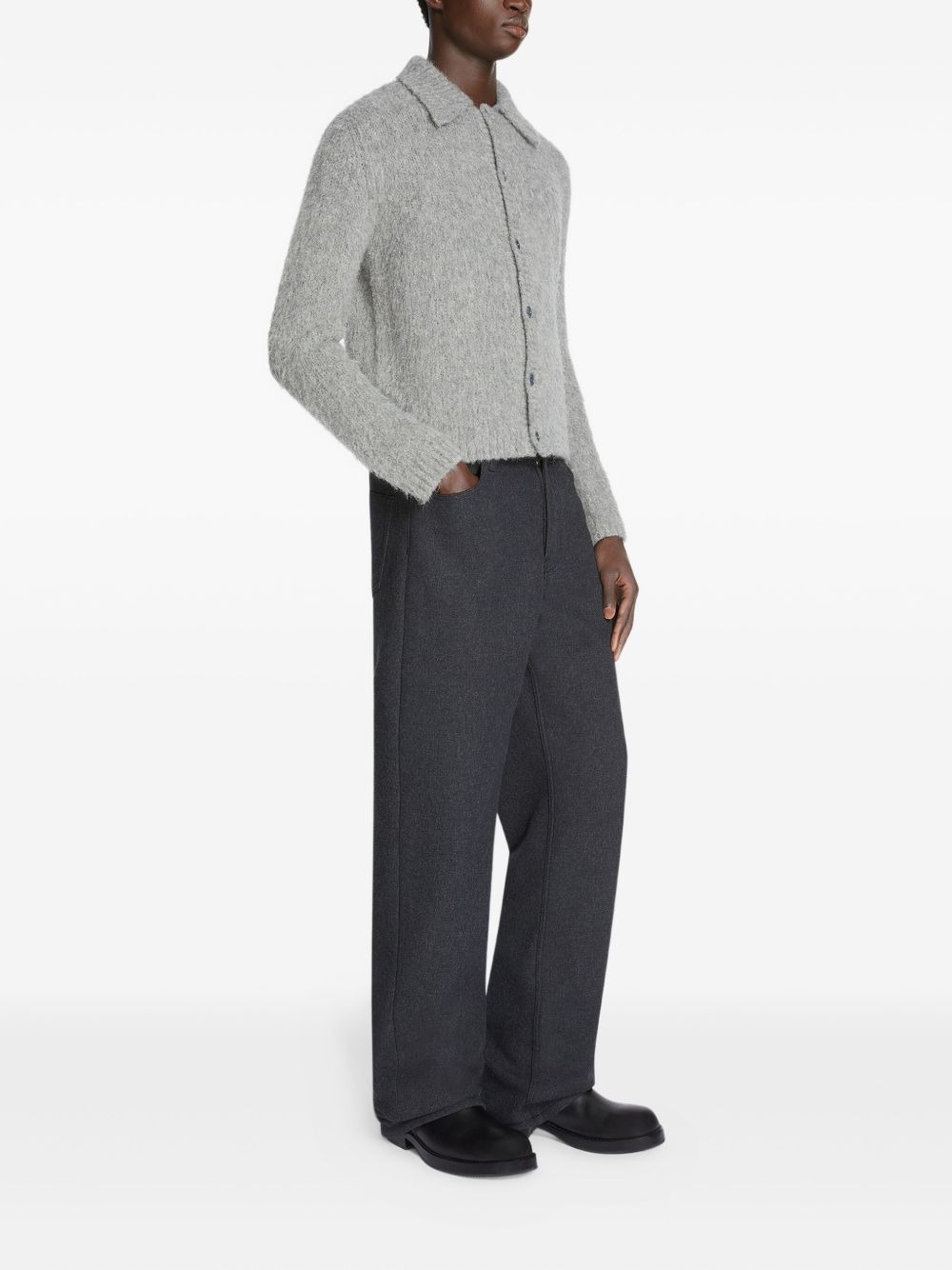 wool-blend cardigan - 3