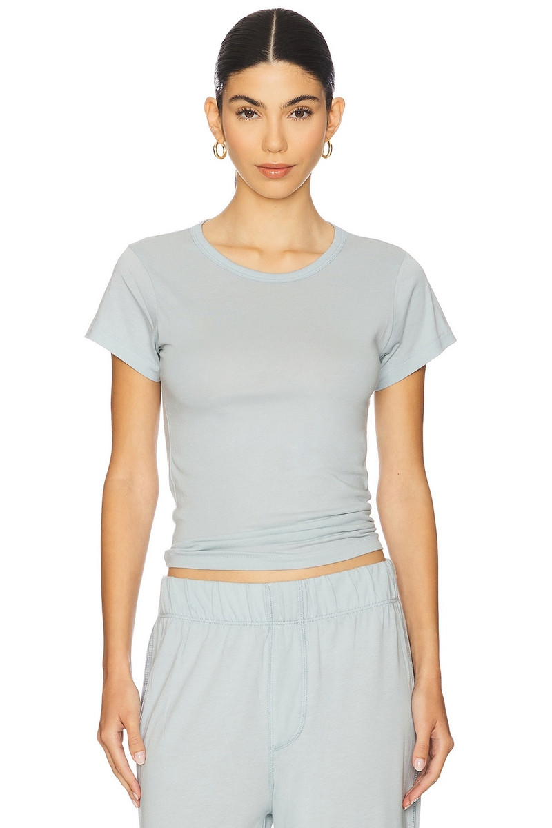 Fitted Crewneck Short Sleeve T-Shirt 1