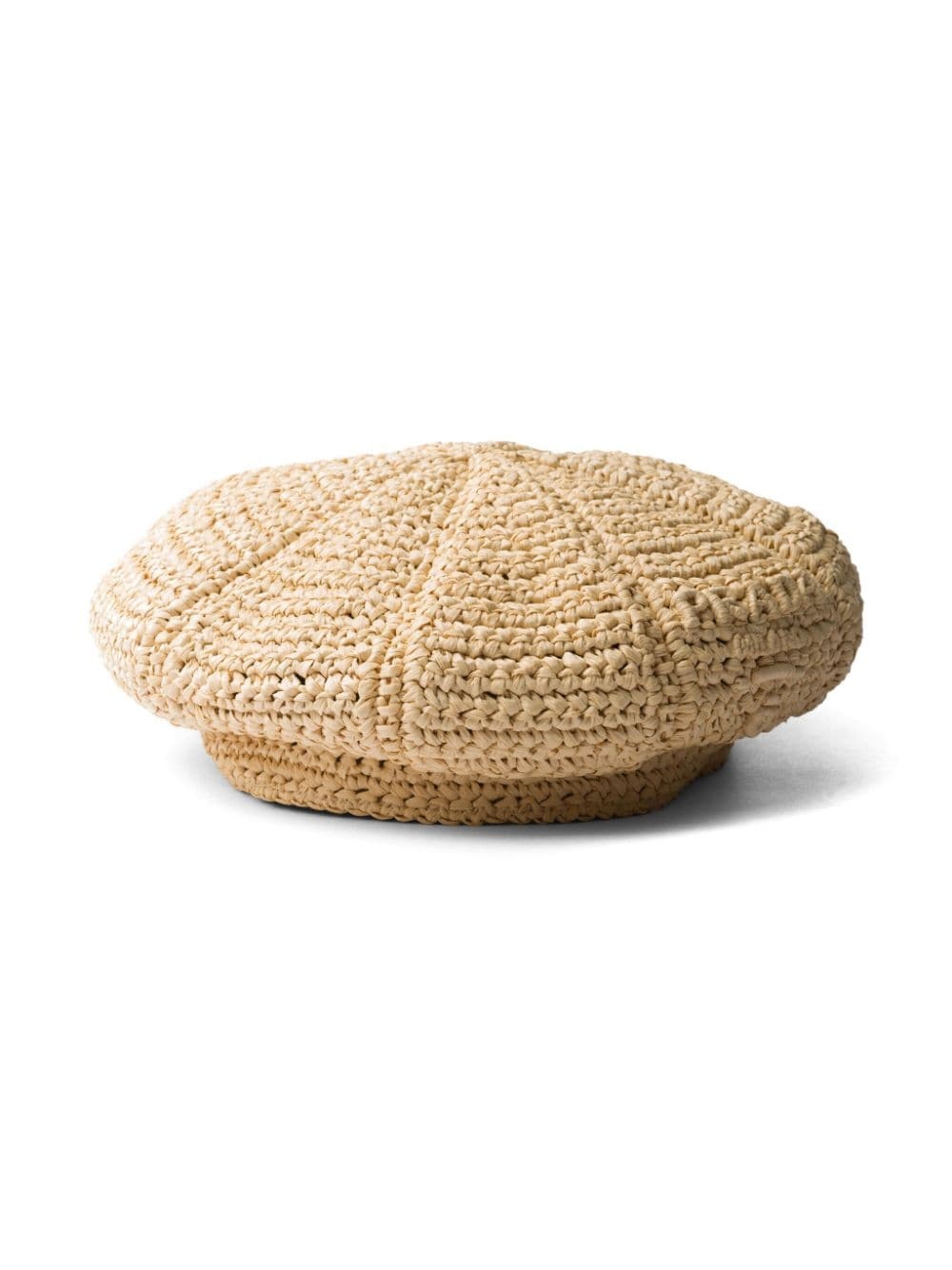 logo-appliquÃ© raffia beret - 2