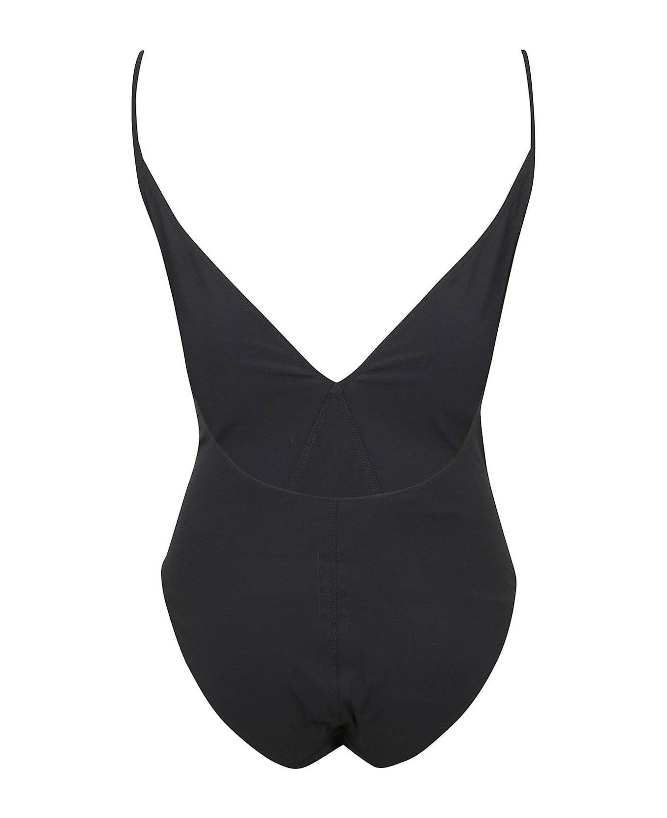 Deep V-neck One-piece Swimsuit - 2