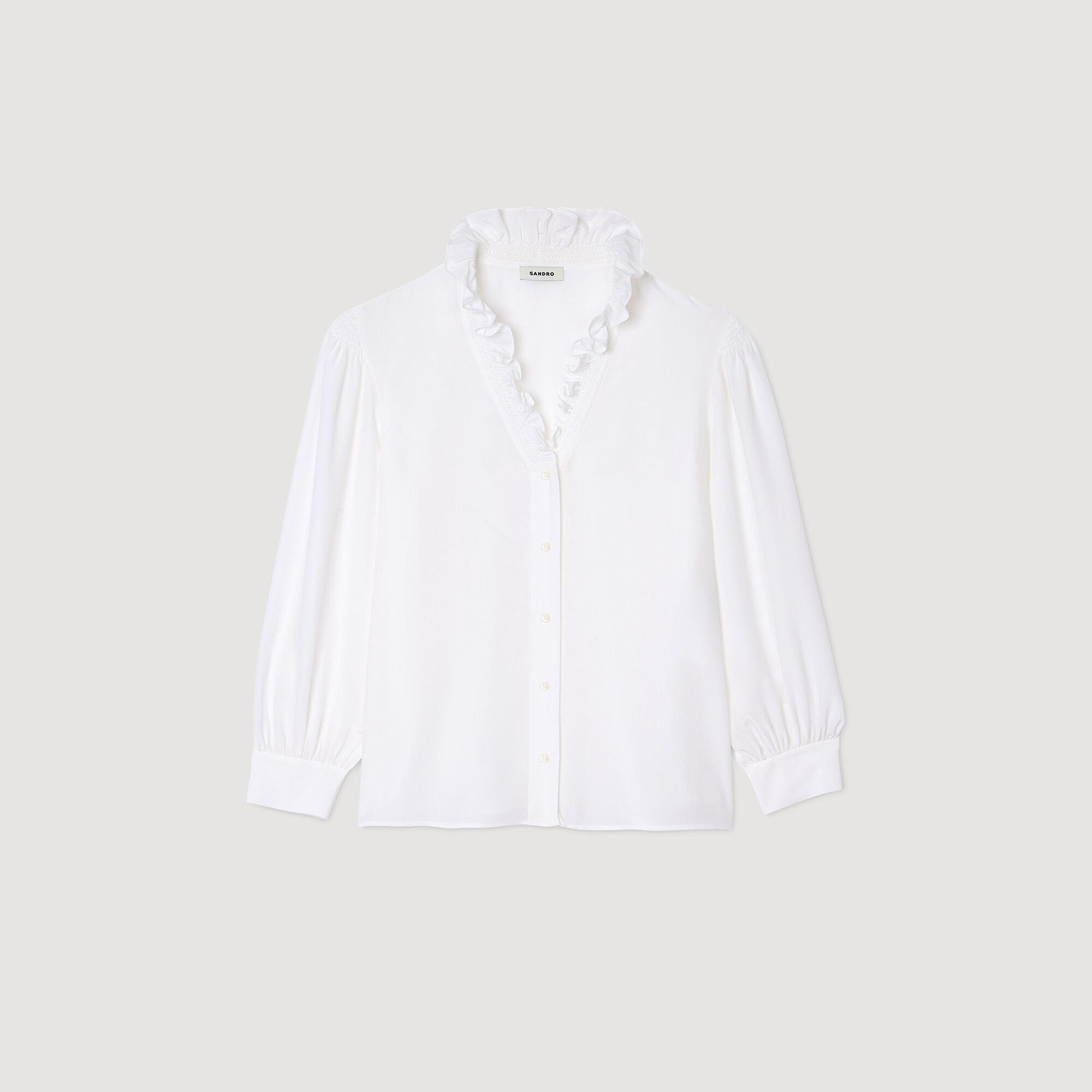 FLOWY SILK SHIRT - 6