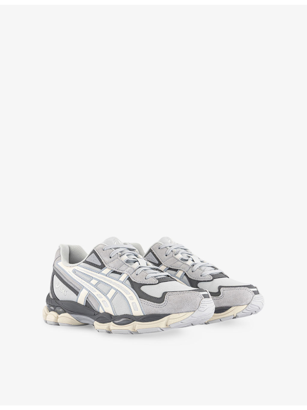 GEL-NYC 2055 Mesh and Faux-Leather Low-Top Trainers - 3