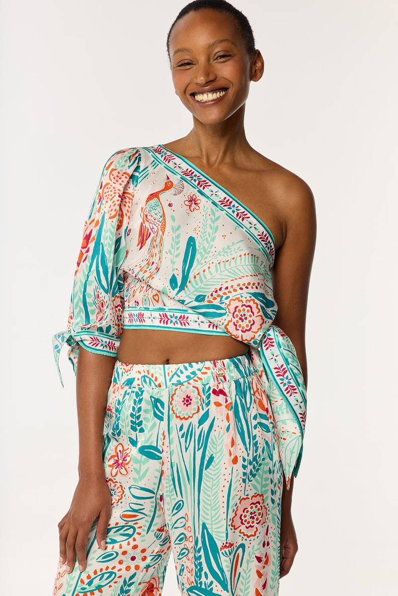 Poupette St Barth Pant Cecile - Mint Plum outlook